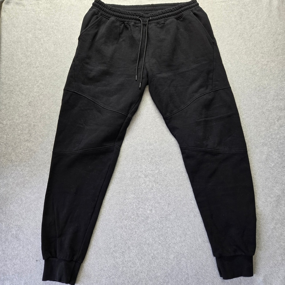 American Tall Mens XL Tall Black Joggers Sweatpants French Terry Fleece